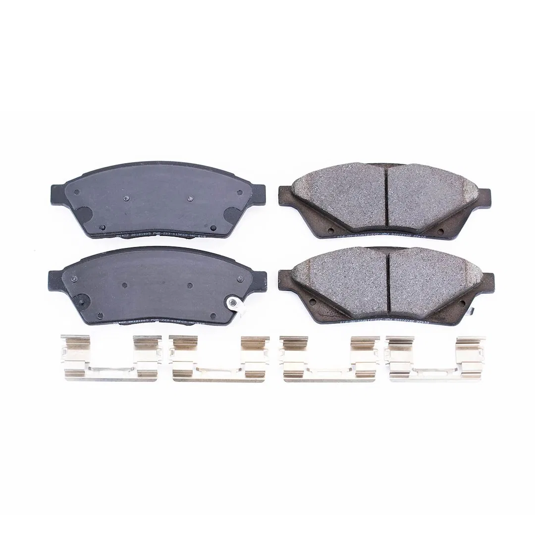 17-1422 – POWERSTOP Brake Pad, FMSI Number D1422 Ceramic Brake Pads Set Of 4 With Premium Stainless Steel Hardware